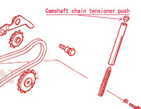 Pusher camshaft chain tensioner 50 to 149 YX, Lifan, ZongShen-dirt-bike-store-Engine part