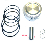 Piston set 52.4mm, pin 13, for pit bike Jialing and YX 125-dirt-bike-store