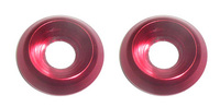 2 washers CNC 6mm red PITSTERPRO-dirt-bike-store-Frame parts