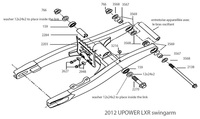Parts list swingarm Pitsterpro LXR-UPower 2012-dirt-bike-store