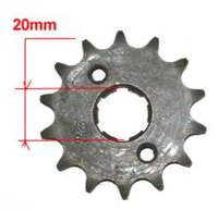 Sproket 17 teeth, chain 428, shaft 20mm-dirt-bike-store-Frame parts-trans. Secondary
