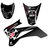 Stickers set PITSTERPRO BLACK LABEL -plastic style LXR--dirt-bike-store