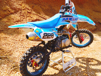 PITSTERPRO MX110, BLUE FMF-dirt-bike-store