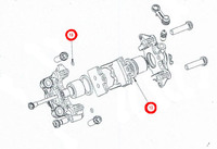 Rear caliper gasket set  Formula for pit bike Bucci F6 F15 and F15R-dirt-bike-store
