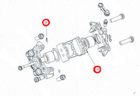 Rear caliper gasket set  Formula for pit bike Bucci F6 F15 and F15R-dirt-bike-store