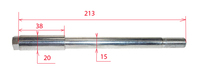 Front axle 15mm x 213mm for Type Marzocchi-dirt-bike-store