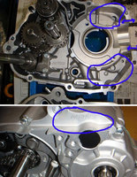 Left crankcase 125/150 Daytona ->2012 stud 7mm-dirt-bike-store