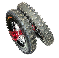 Pair wheel 12'' and 10'' PITSTERPRO LXR - with tire and brake disc--dirt-bike-store