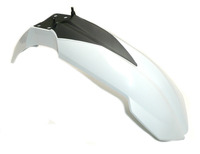 White and black Racing front fender LXR-dirt-bike-store