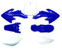 Blue plastic set pit bike CRF50 shape-dirt-bike-store