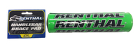 Green round handlebar cover RENTHAL -235mm--dirt-bike-store