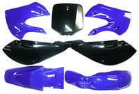 Plastic kit blue / black KLX/SP4/RSR08/AMD15/POISON ...-dirt-bike-store