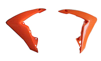 Orange front side cover PITSTERPRO for CRF110-dirt-bike-store