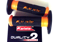 Handles orange rubber Ariete dual density-dirt-bike-store