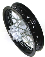 Rear wheel black 14''alloy -58/58mm--dirt-bike-store