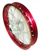 Red aluminum rear wheel 18\'\' AGB30, AM-D8-58mm-XB30-dirt-bike-store