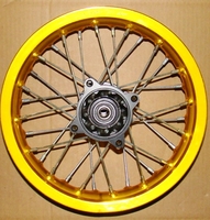 Rear wheel 12\'\' aluminum, shaft 15-dirt-bike-store