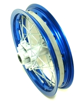 Rear wheel 12\'\' alu blue, shaft 15, hub AGB29-2-dirt-bike-store