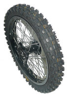 Front wheel 14\'\' alloy black, shaft 15, hub cross, tire INNOVA-dirt-bike-store