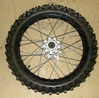 Wheel 14\'\'alu ave, shaft 12, hub AGB29-2-dirt-bike-store