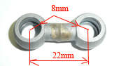 oil shunt 8mm -between axis 22mm--dirt-bike-store-Frame parts-radiator hose