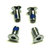 4 screws M8 x 16 conical head, thread 100, for LXR, Motovert-dirt-bike-store-Frame parts