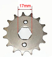 shaft 17mm-dirt-bike-store-Frame parts-trans. Secondary-front sprocket 420